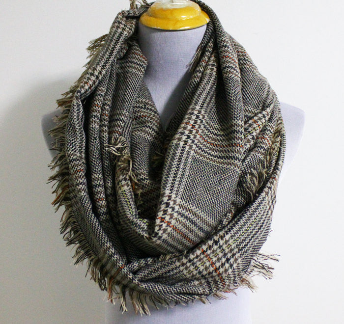 Plaid Blanket Scarf - Bean Concept - Etsy