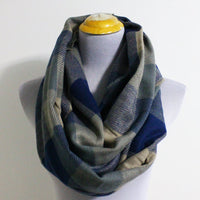 Chunky Unisex Plaid Blanket Scarf with Fringes - Bean Concept - Etsy