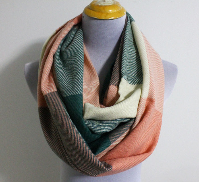 Plaid Blanket Scarf - Bean Concept - Etsy