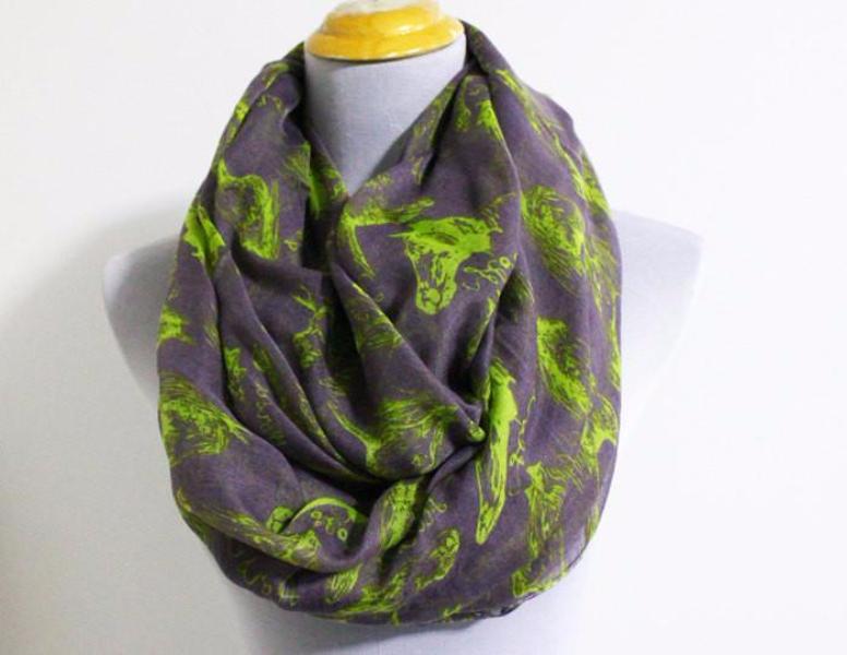Horse Infinity Scarf - Bean Concept - Etsy