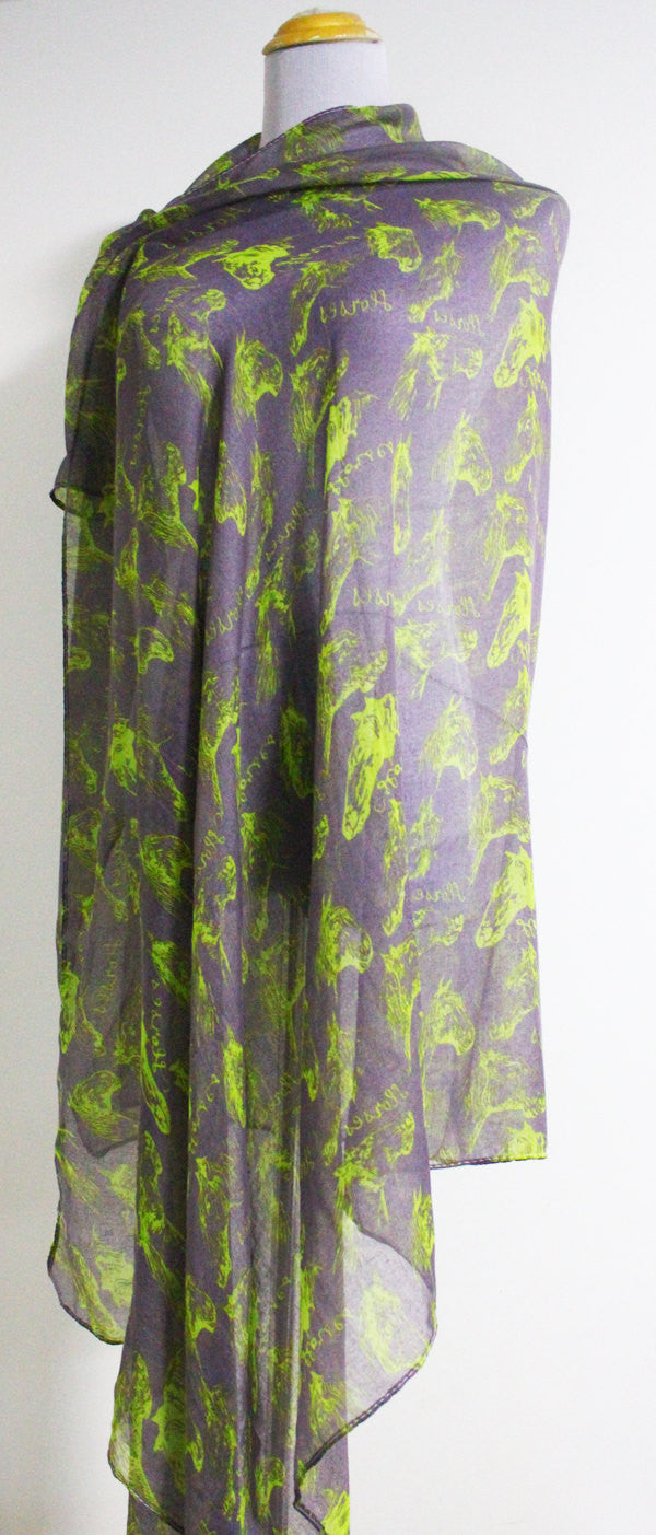 Horse Scarf - Bean Concept - Etsy