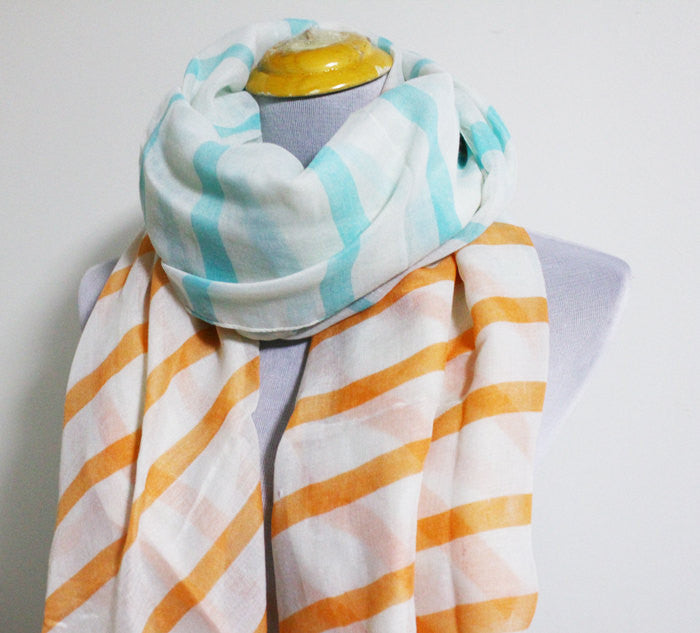 Striped Scarf - Bean Concept - Etsy