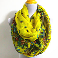 Yellow Floral Scarf - Bean Concept - Etsy