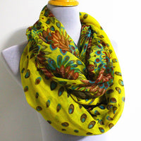 Yellow Floral Scarf - Bean Concept - Etsy