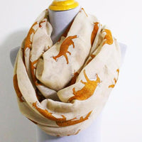 Beige Fox Scarf - Bean Concept - Etsy