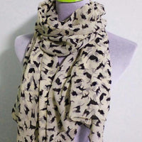 Beige Chiffon Cat Infinity Scarf - Bean Concept - Etsy
