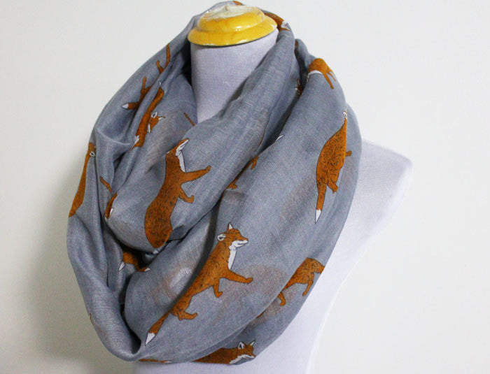 Fox Infinity Scarf - Bean Concept - Etsy