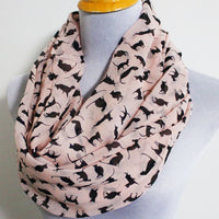 Pink Cat Infinity Scarf - Bean Concept - Etsy