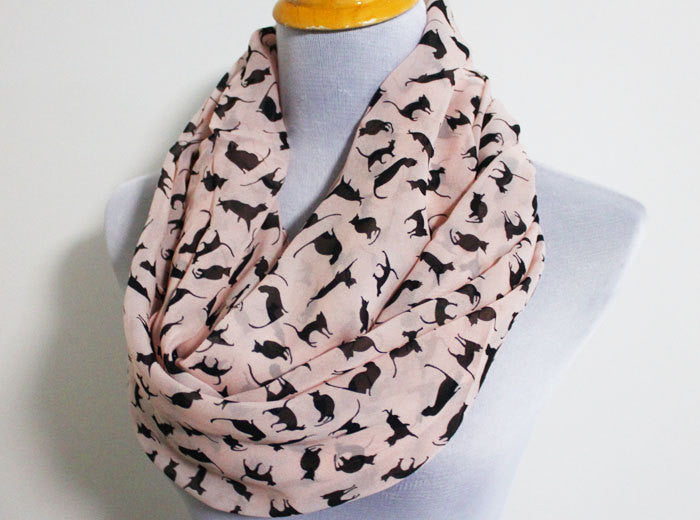 Pink Cat Scarf - Bean Concept - Etsy