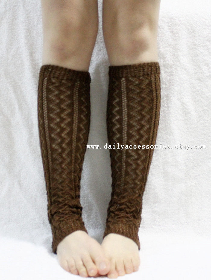 Wheat Knitted Leg Warmers - Bean Concept - Etsy