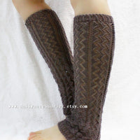 Wheat Knitted Leg Warmers - Bean Concept - Etsy
