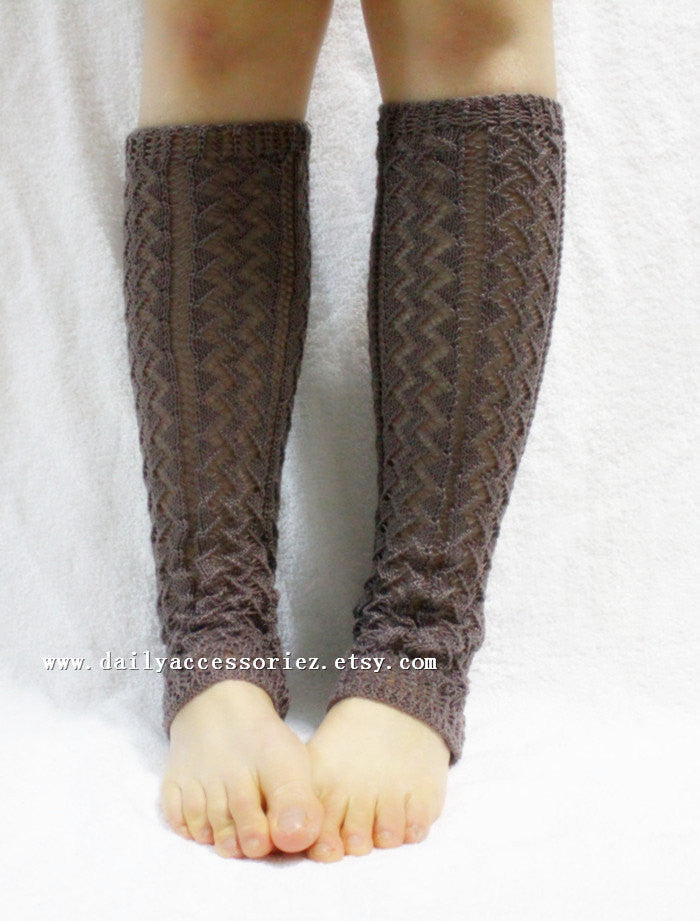 Wheat Knitted Leg Warmers - Bean Concept - Etsy