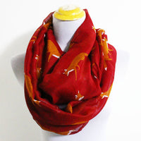 Khaki Fox Infinity Scarf - Bean Concept - Etsy