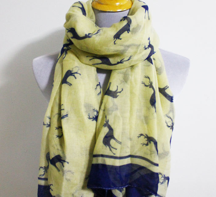 Beige Deer Infinity Scarf - Bean Concept - Etsy