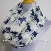 Beige Moose Infinity Scarf - Bean Concept - Etsy