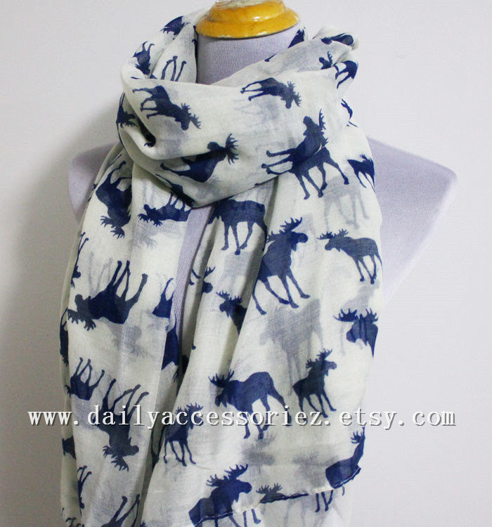 Beige Moose Infinity Scarf - Bean Concept - Etsy