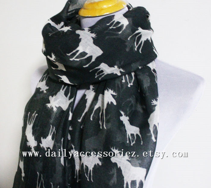 Beige Moose Infinity Scarf - Bean Concept - Etsy