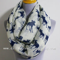 Beige Moose Infinity Scarf - Bean Concept - Etsy