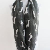 Black Dachshunds Infinity Scarf - Bean Concept - Etsy