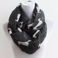 Black Dachshunds Infinity Scarf - Bean Concept - Etsy
