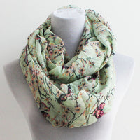 Mint Bird Infinity Scarf - Bean Concept - Etsy