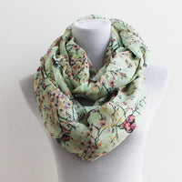 Mint Bird Infinity Scarf - Bean Concept - Etsy