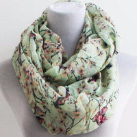 Mint Bird Infinity Scarf - Bean Concept - Etsy