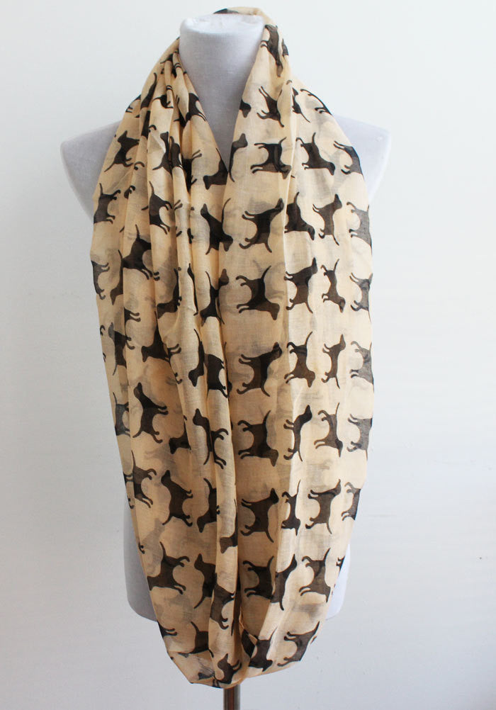 Beige Dog Infinity Scarf - Bean Concept - Etsy