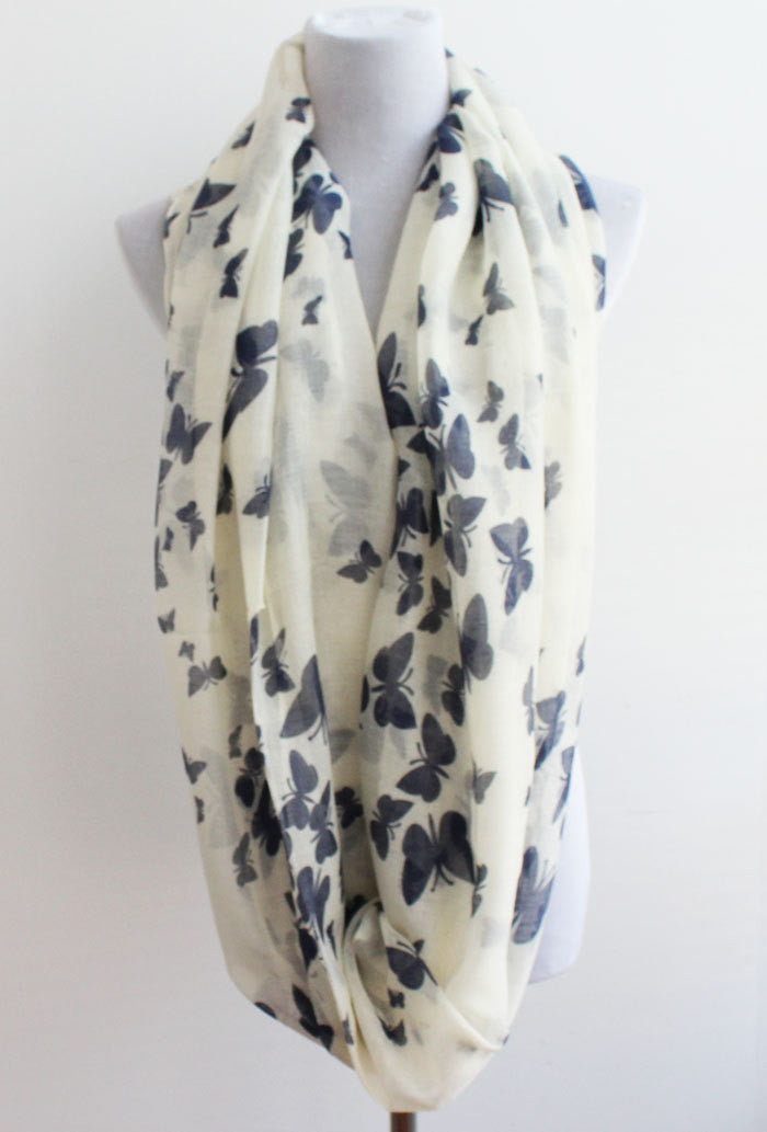 Butterfly Cozy Infinity Scarf - Bean Concept - Etsy