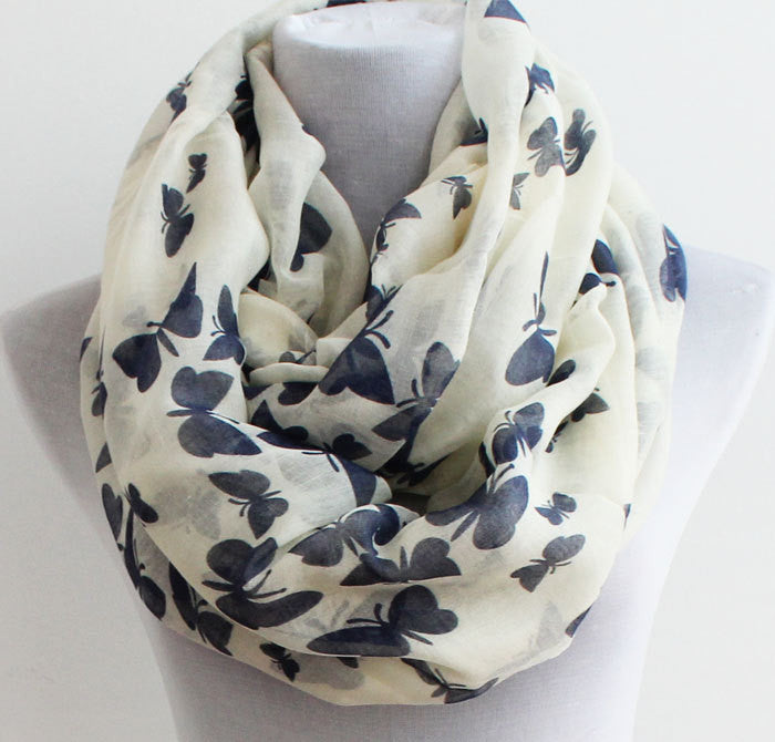 Butterfly Cozy Infinity Scarf - Bean Concept - Etsy