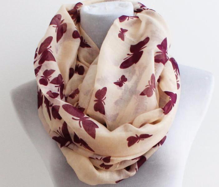 Butterfly Cozy Infinity Scarf - Bean Concept - Etsy