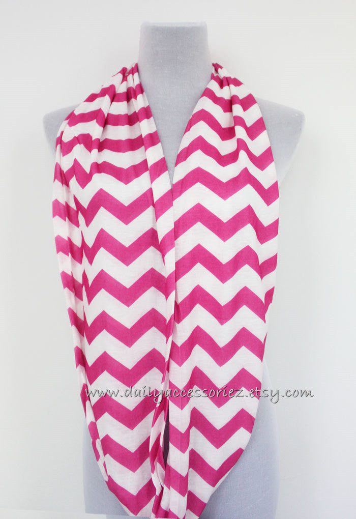 Red Chevron Scarf - Bean Concept - Etsy