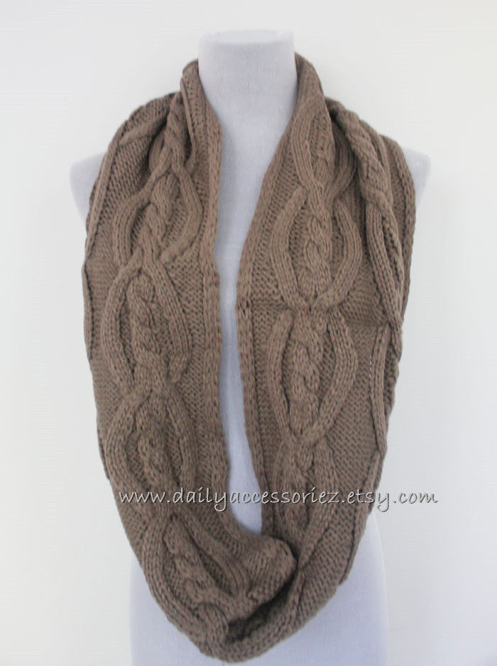 Cozy Cable Knit Scarf - Bean Concept - Etsy
