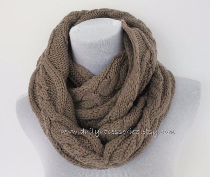 Cozy Cable Knit Scarf - Bean Concept - Etsy