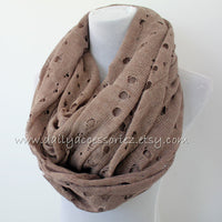 Volcanic Holes Knit Infinity Scarf - Bean Concept - Etsy