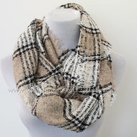 Plaid Blanket Infinity Scarf - Bean Concept - Etsy
