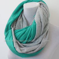 Green Infinity Scarf - Bean Concept - Etsy
