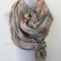 Large Plaid Scarf - Bean Concept - Etsy