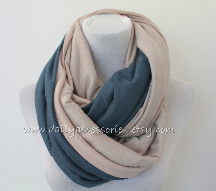 Green Infinity Scarf - Bean Concept - Etsy