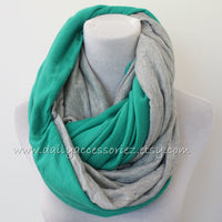 Green Infinity Scarf - Bean Concept - Etsy