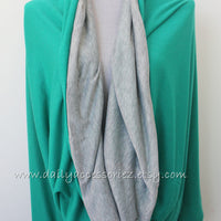 Green Infinity Scarf - Bean Concept - Etsy