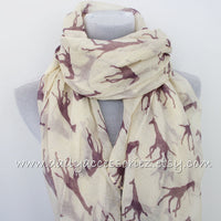 Beige Giraffe Scarf - Bean Concept - Etsy