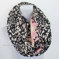 Beige Paisley Infinity Scarf - Bean Concept - Etsy