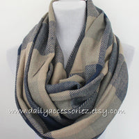 Plaid Blanket Scarf - Bean Concept - Etsy