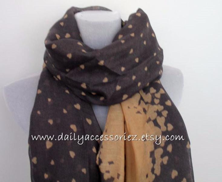 Heart Scarf - Bean Concept - Etsy