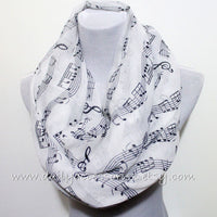 Black Music Sheet Scarf - Bean Concept - Etsy