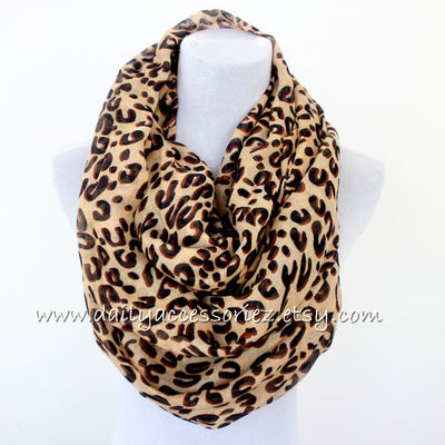 Leopard Infinity Scarf - Bean Concept - Etsy