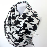 houndstooth Blanket Scarf - Bean Concept - Etsy