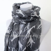 Gray Giraffe Scarf - Bean Concept - Etsy