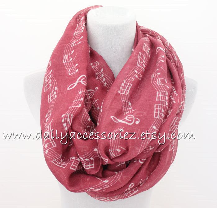Music Note Scarf - Bean Concept - Etsy